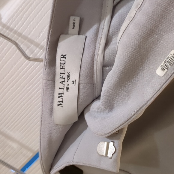 MM Lafleur Zhou 2.0 Culotte Wide Leg Crop Pants Fog - Picture 3 of 4